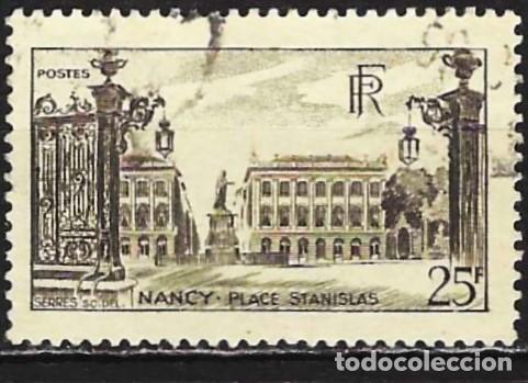 Sellos: Francia 1947 - Mi 761 - YT 778 - Plaza Stanislas en Nancy