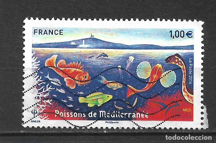 Sellos: francia 2016 sello usado pasion del mediterraneo fauna peces - 6/34
