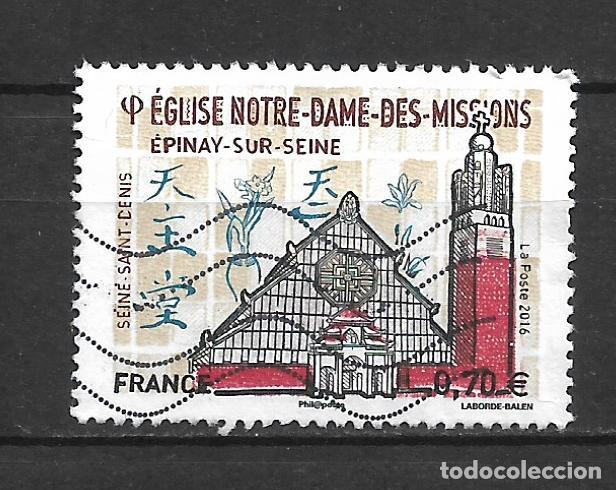 Sellos: francia 2016 sello usado iglesia nuestra se&ntilde;ora de las misiones epinay-sur seine - 6/34