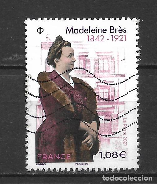 Sellos: francia 2021 sello usado madeleine bres - 6/34