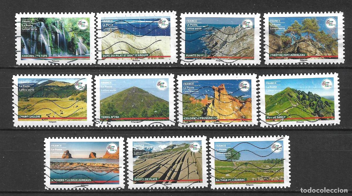 Sellos: francia 2021 lote 11 sellos usado paisajes naturales - 6/34