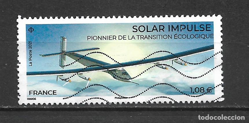 Sellos: francia 2021 sello usado aviones impulsion solar - 6/35