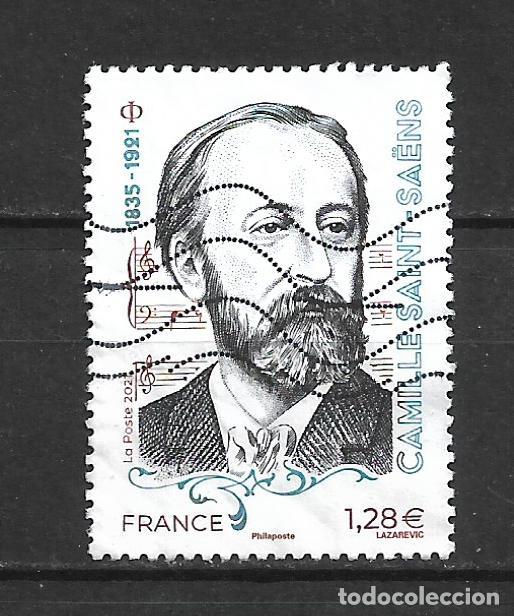 Sellos: francia 2021 sello usado camille saint-saens - 6/35