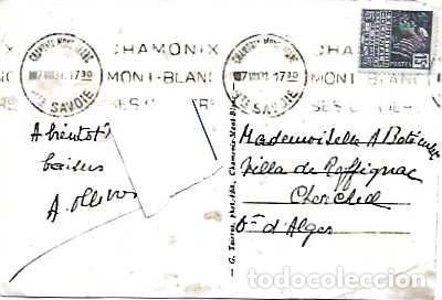 Sellos: Francia y Marcofilia, Chamonix-Mont-Blanc, El mar de hielo, Cherchell,, Cherchell, Argelia 1931 (22)