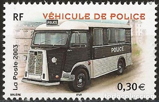 Sellos: Francia 2003 - Mi 3758 - YT 3616 - Furgoneta de la polic&iacute;a Citro&euml;n - MNH