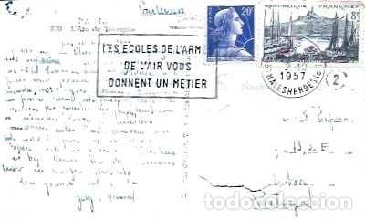 Sellos: Francia y Marcofilia, Par&iacute;s, Arco de Triunfo, Lisboa 1957 (330)