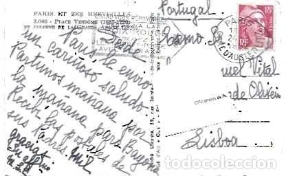 Sellos: Francia & Marcofilia, Paris, a Vend&ocirc;me y Columna del Gran Ej&eacute;rcito, Lisboa 1952 (3040)