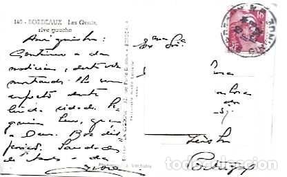 Sellos: Francia y Marcofilia, Burdeos, Los muelles de la margen izquierda, Lisboa 1952 (140)