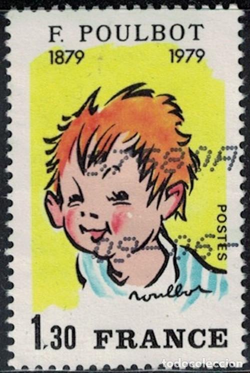 Sellos: Francia 1979 Oblit&eacute;r&eacute; Used Francisque Poulbot dessinateur Y&T FR 2038 SU