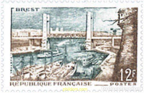 Sellos: 698074 HINGED FRANCIA 1957 PUERTO DE BREST