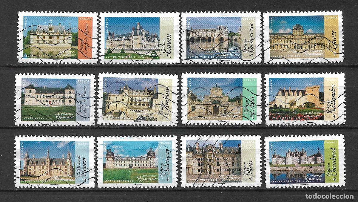 Sellos: francia 2015 serie completa usado arquitectura del renacimiento - 7/2