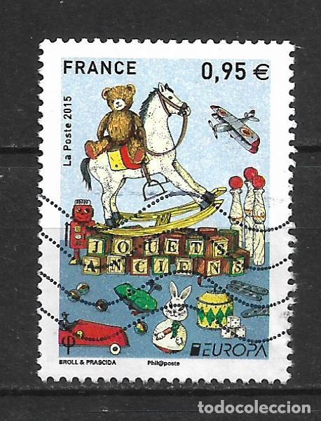 Sellos: francia 2015 serie completa usado europa cept - 7/2