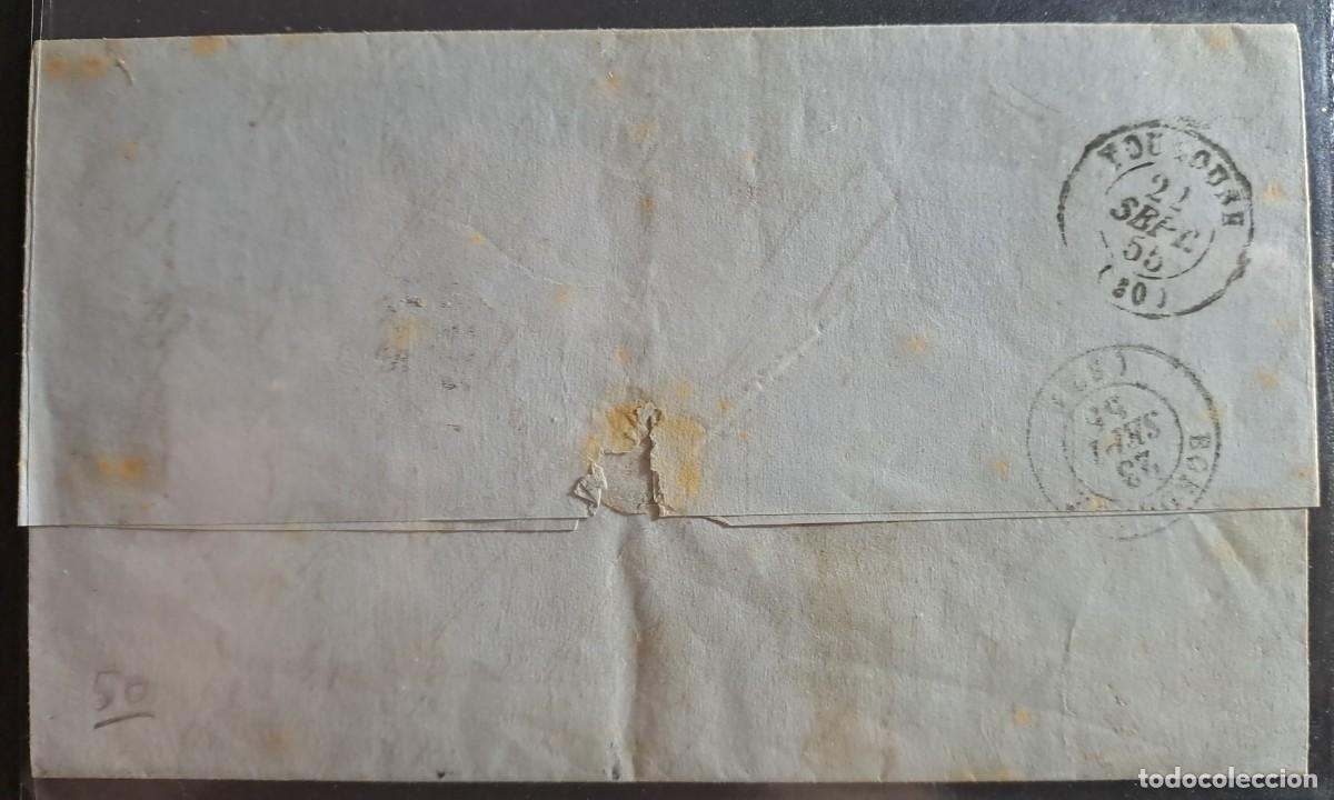 Sellos: Carta Imperio frances 1855 - Foto 2