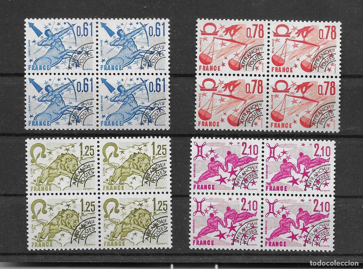 Sellos: serie completa nueva enbloque de cuatro de preobliterados de Francia de 1978