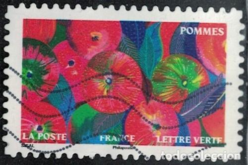 Sellos: Francia 2025 Oblit&eacute;r&eacute; Used Jardin d'Automne Pommes Y&T FR 2621