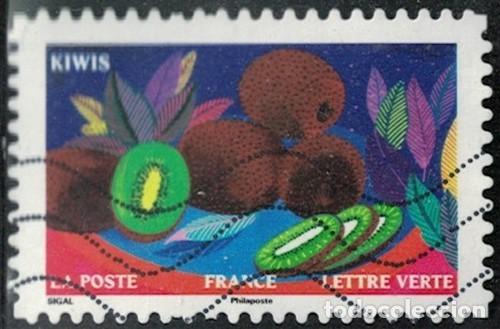 Sellos: Francia 2025 Oblit&eacute;r&eacute; Used Jardin d'Automne Kiwis Y&T FR 2626