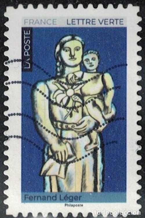 Sellos: Francia 2026 Oblit&eacute;r&eacute; Used Maman dans l'Art Fernand L&eacute;ger Femme et Enfant