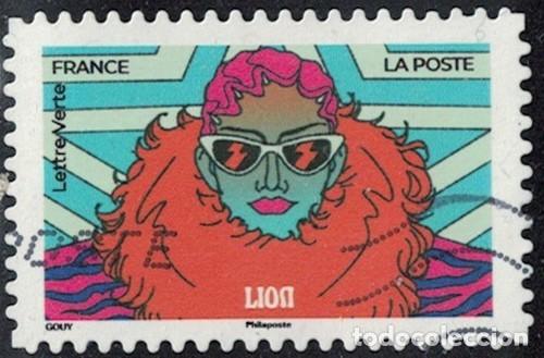 Sellos: Francia 2025 Oblit&eacute;r&eacute; Used Carnet Zodiaque Lion SU