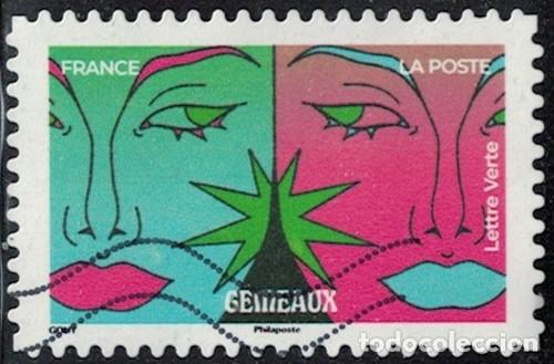 Sellos: Francia 2025 Oblit&eacute;r&eacute; Used Carnet Zodiaque G&eacute;meaux