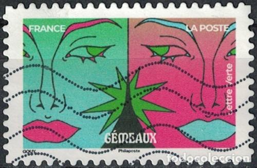 Timbres: Francia 2025 Oblit&eacute;r&eacute; Used Carnet Zodiaque G&eacute;meaux