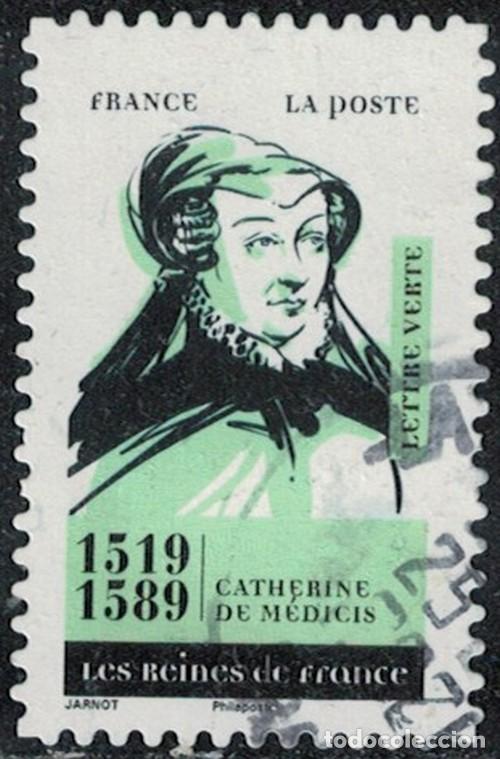 Sellos: Francia 2026 Oblit&eacute;r&eacute; Used Les Reines de France Catherine de M&eacute;dicis Y&T FR 2682 SU