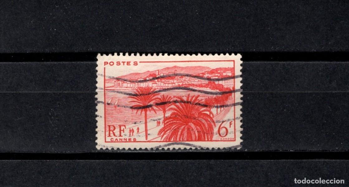 Sellos: Sello usado. Turismo. Cannes. Sello de 6 francos. 1946. Yvert 777.