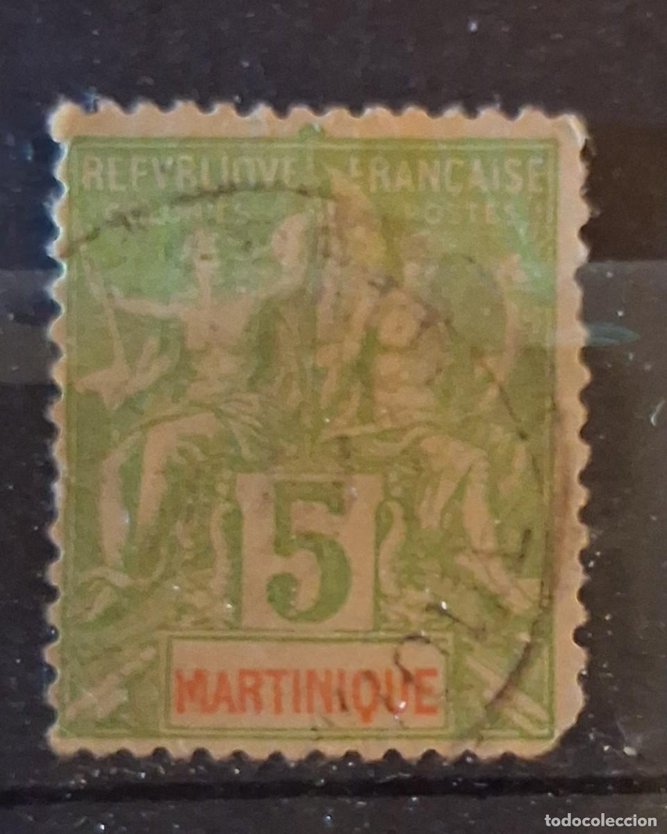 Sellos: FRANCIA, MARTINICA, 1899, CAT.YT.44.