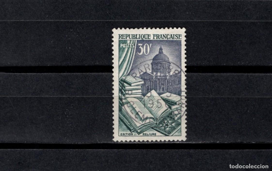 Sellos: Sello usado. Encuadernaci&oacute;n Instituto de Francia. 1954. Yvert 971.