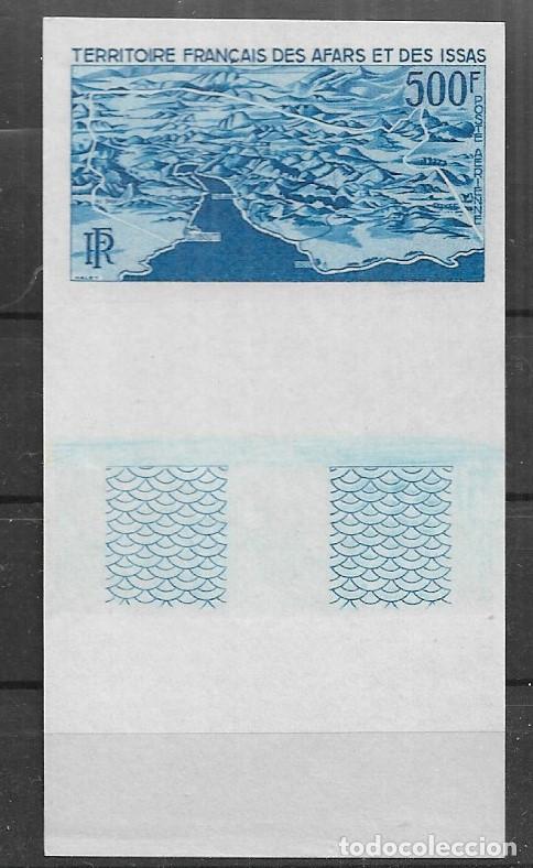 Sellos: AFARS ET DES ISSAS 1968, CORREO PA 58 - CAMBIO DE COLOR SIN DENTAR. MNH.