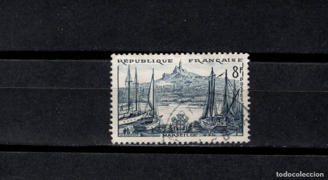 Sellos: Sello usado. Turismo. Marsella. 1955. Yvert 1037.