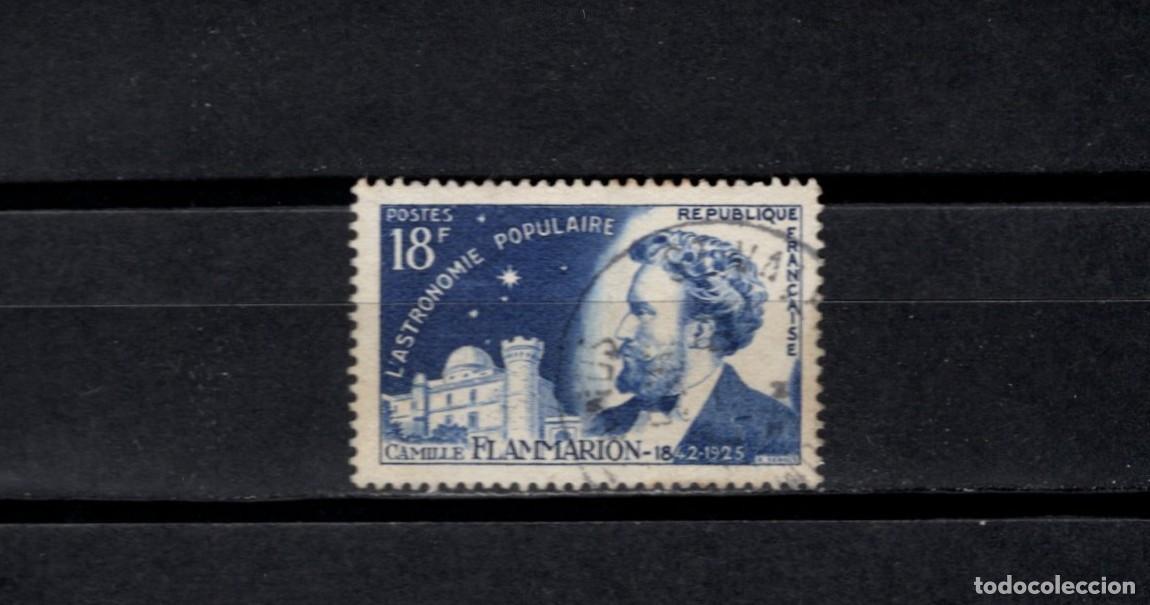 Sellos: Sello usado. Cientificos. Camille Flammarion, Astr&oacute;nomo. 1955. Yvert 1057.