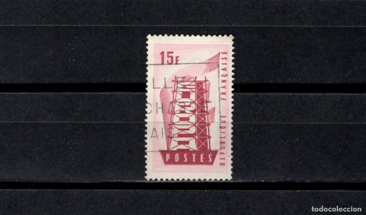 Sellos: Sello usado. Primera emisi&oacute;n sello EUROPA. 1956. Yvert 1076.