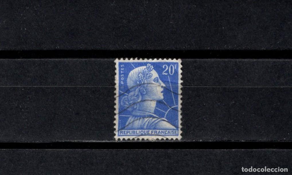 Sellos: Sello usado. Marianne de Muller. 1957. 20 francos. Yvert 1011B.