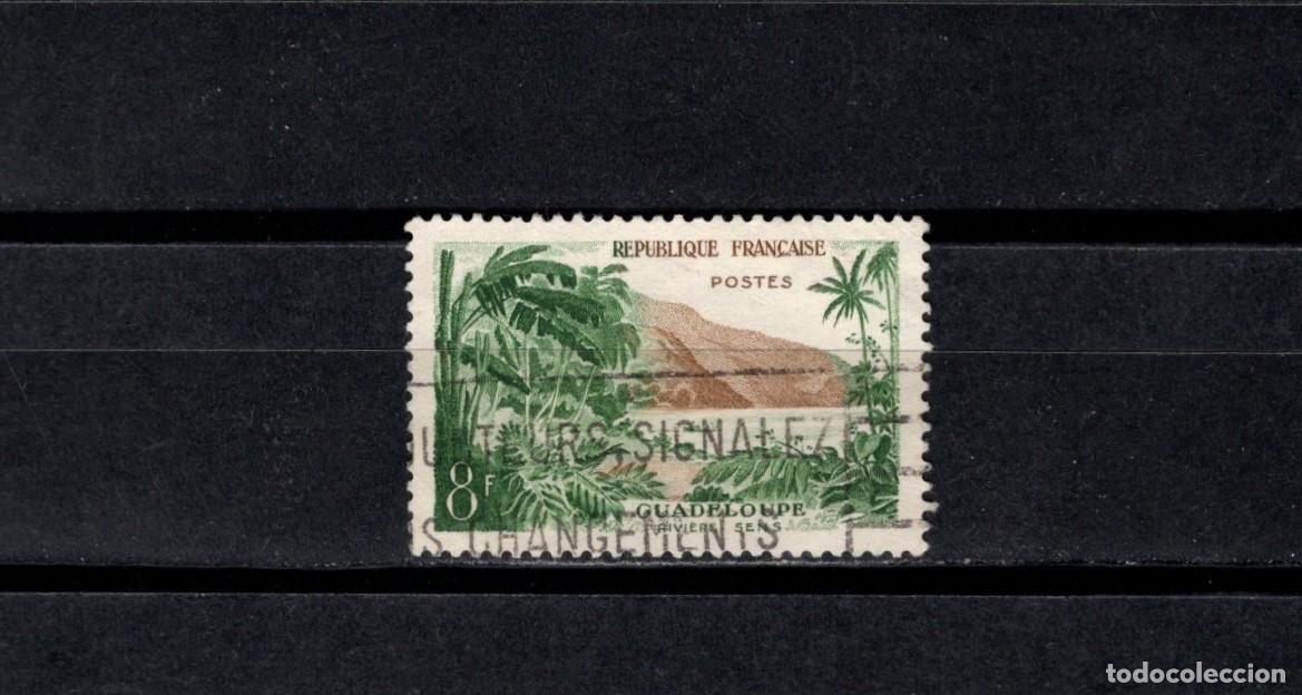 Sellos: Usado. Francia. 1957. Guadaloupe 8 francos. 1957. Yvert 1125.