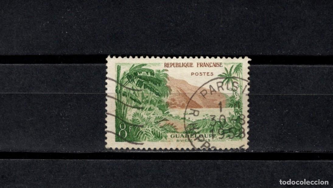 Sellos: Usado. Francia. 1957. Guadaloupe 8 francos. 1957. Yvert 1125.