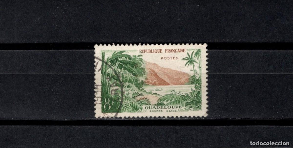 Sellos: Usado. Francia. 1957. Guadaloupe 8 francos. 1957. Yvert 1125.