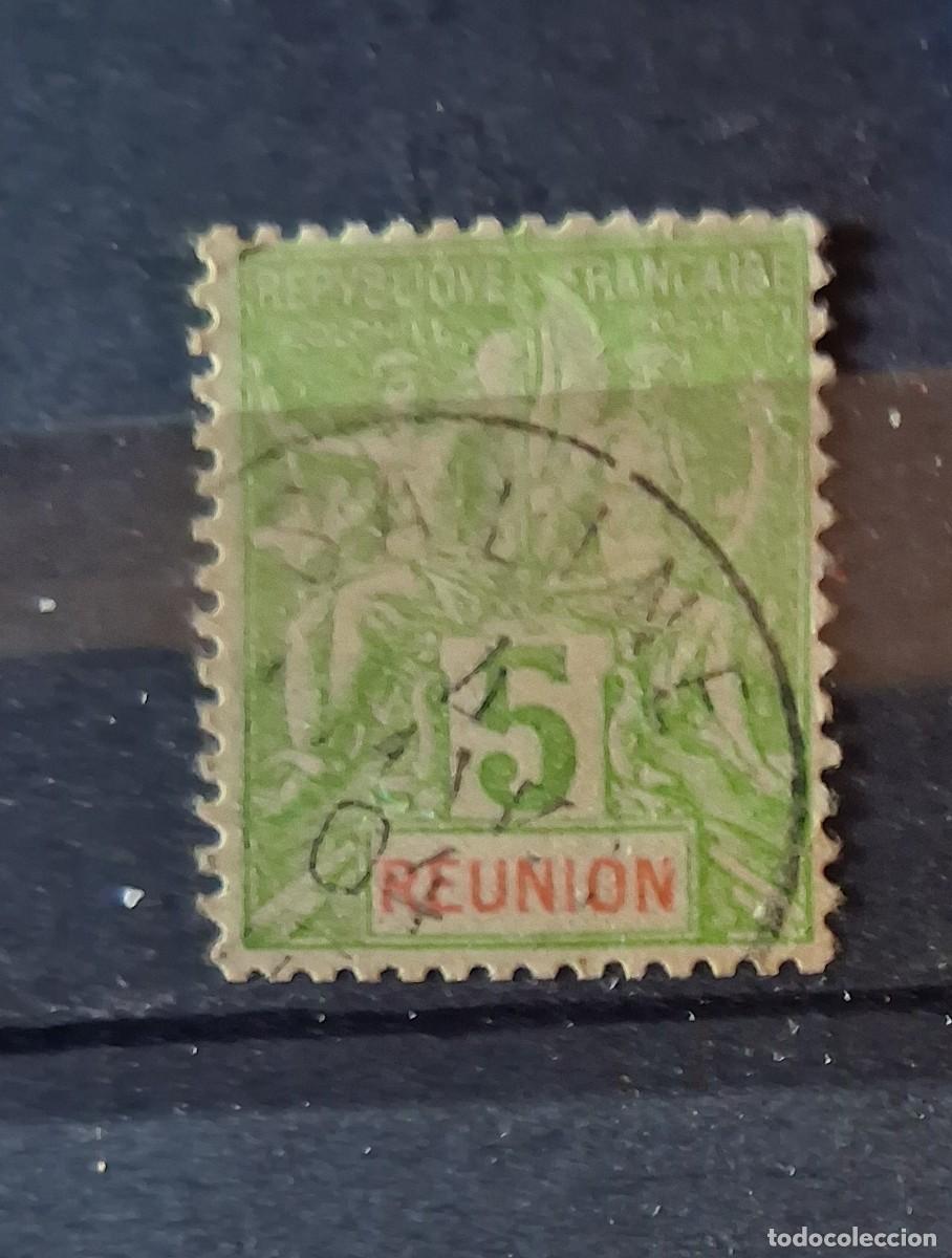 Sellos: FRANCIA, REUNI&Oacute;N, 1892, CAT.YT.35.