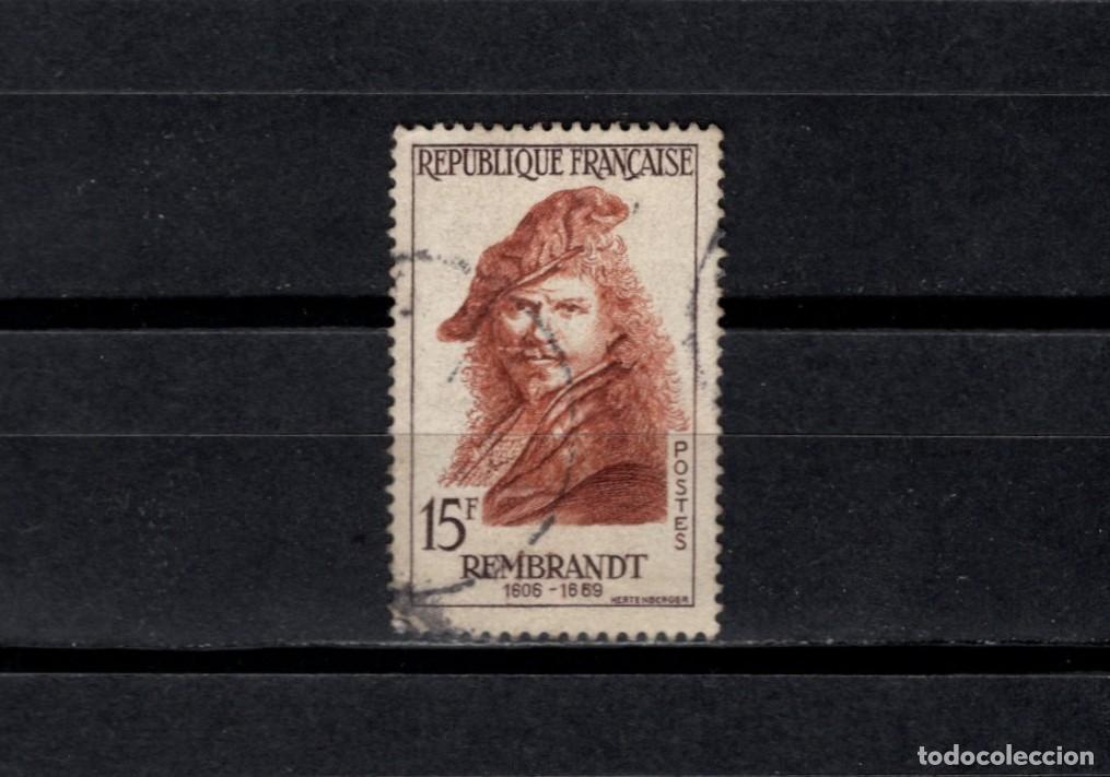 Sellos: Sello usado. Personajes extranjeros. Rembrandt van Rijn. 1957. Yvert 1132.