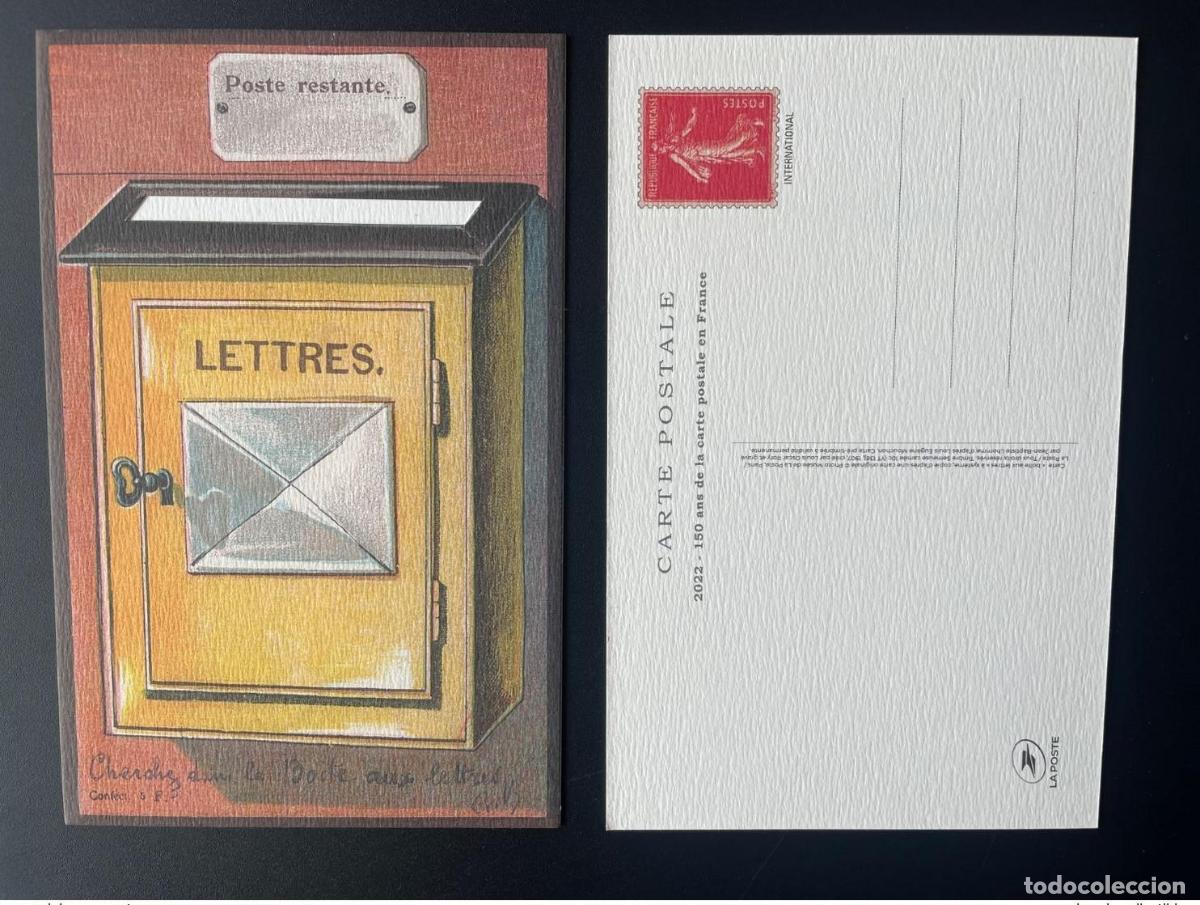 Sellos: Tarjeta postal de 150 a&ntilde;os Francia 2022 Entero Par&iacute;s Philex Sower Cameo Roty B.a.l