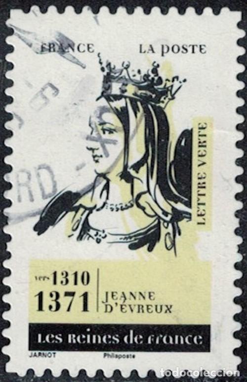 Sellos: Francia 2026 Oblit&eacute;r&eacute; Used Les Reines de France Jeanne d&rsquo;Evreux Y&T FR 2688 SU
