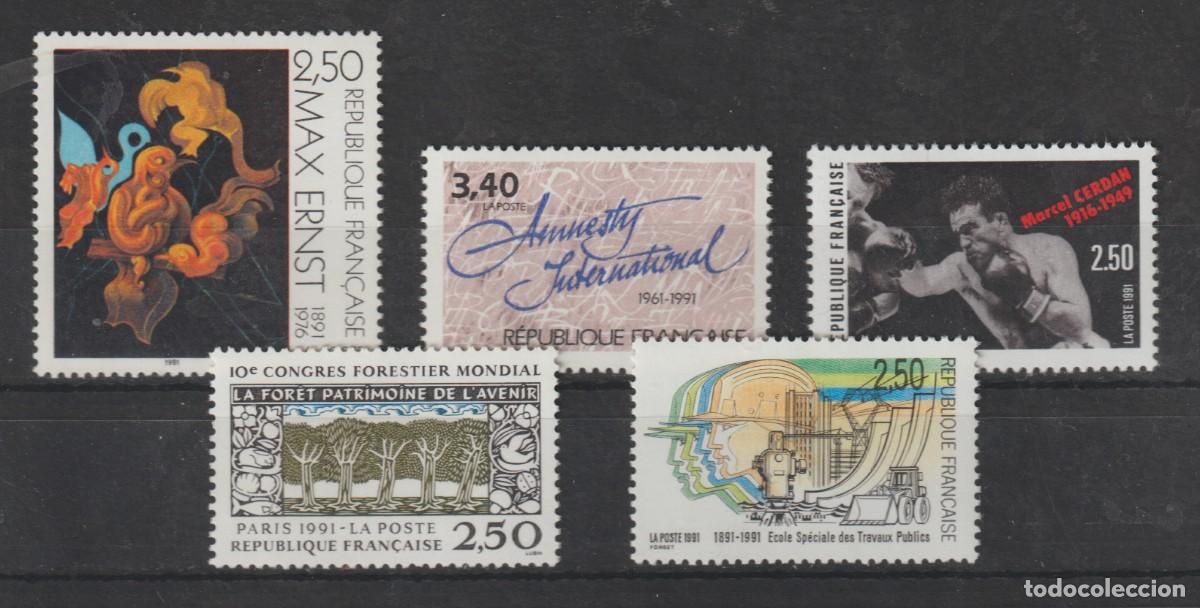 Sellos: France 1991 - Yvert 2725/2729 mnh**