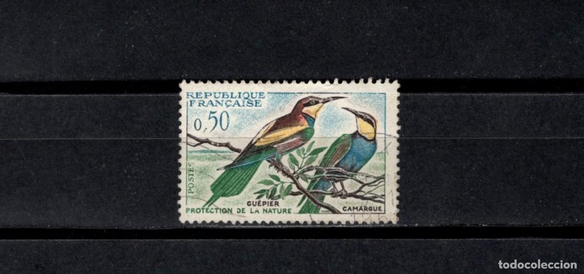 Sellos: Sello usado. Protecci&oacute;n de la naturaleza. Abejarrucos. 190. Yvert 1276.