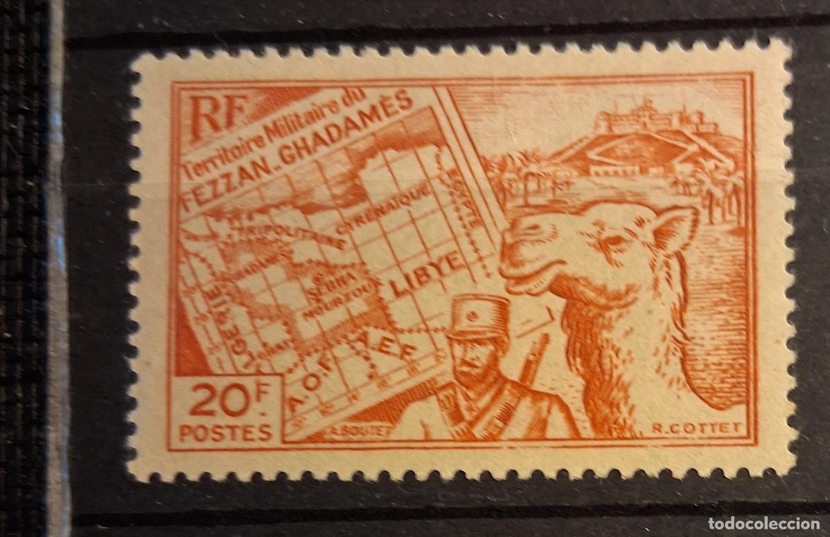Sellos: FRANCIA, FEZZAN, 1946, CAT.YT.39.
