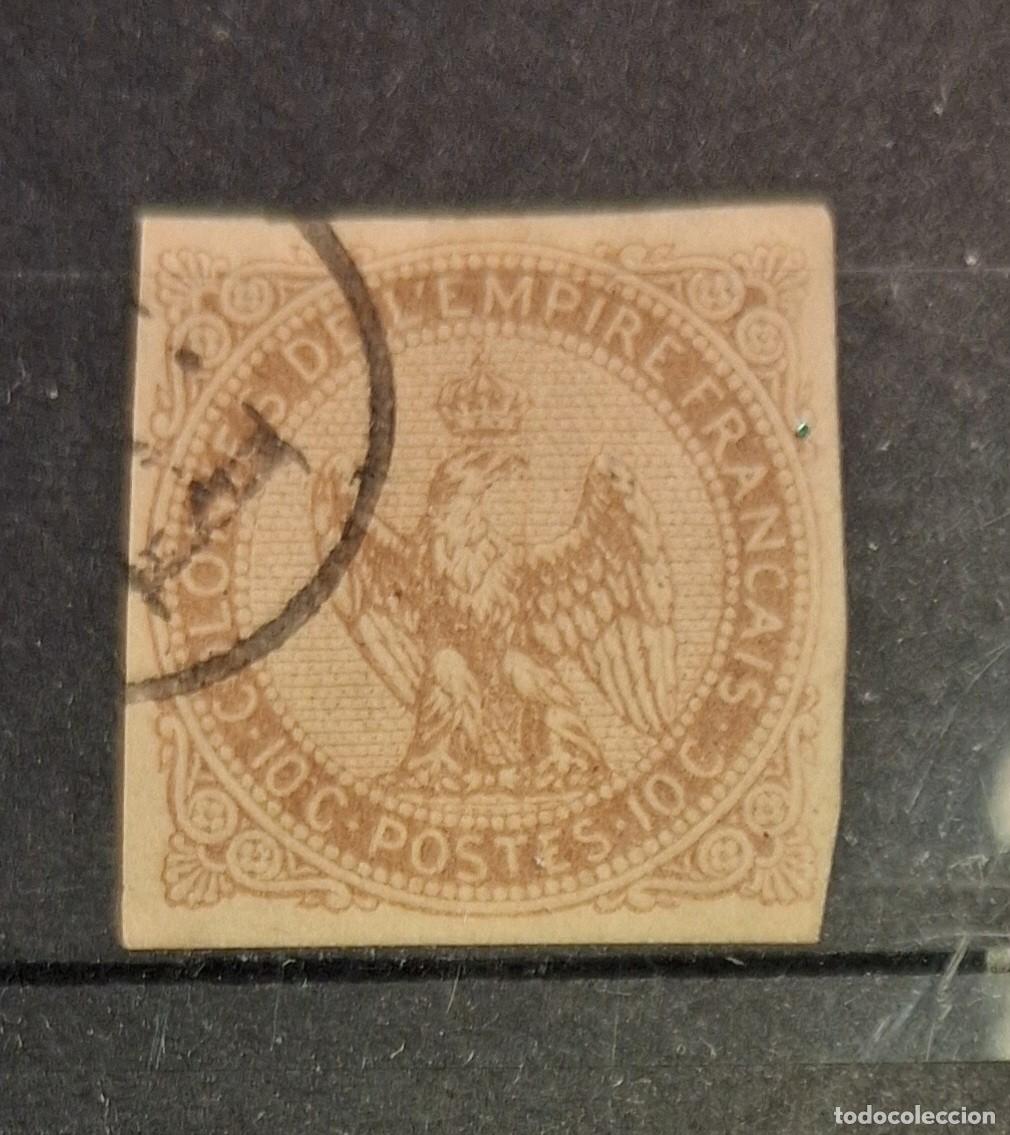 Sellos: FRANCIA, COLONIAS GENERALES, 1859, CAT.YT.3.