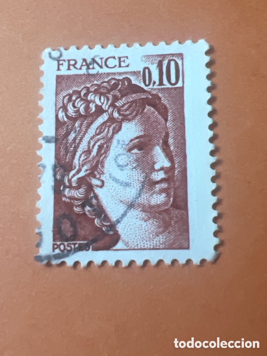Sellos: S90. Sello de Francia. 1977. Yvert # 1965. Sabine de Gandon
