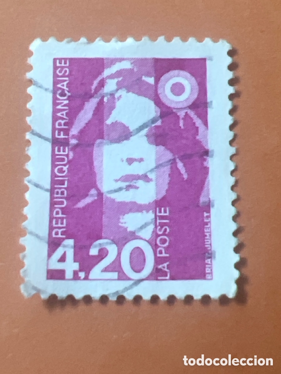 Sellos: S76. SELLO DE FRANCIA - 4.20 F - REPUBLIQUE FRAN&Ccedil;AIS