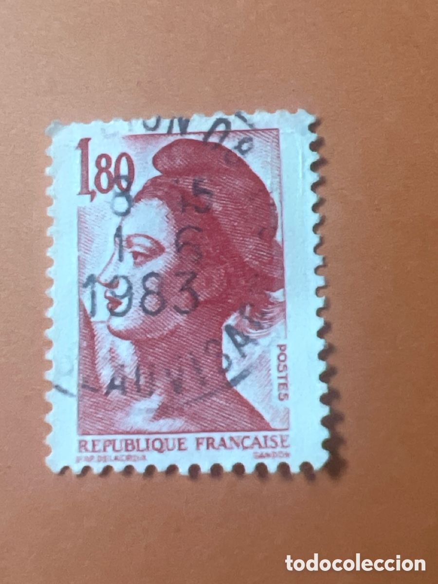 Sellos: S87. SELLO DE FRANCIA - 1,80 F - REPUBLIQUE FRAN&Ccedil;AIS