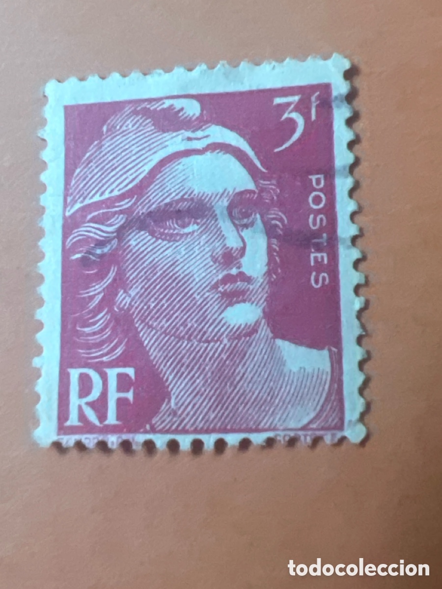 Sellos: S87. FRANCIA - CIRCA 1970: sello impreso en Francia muestra el s&iacute;mbolo de la Revoluci&oacute;n Francesa