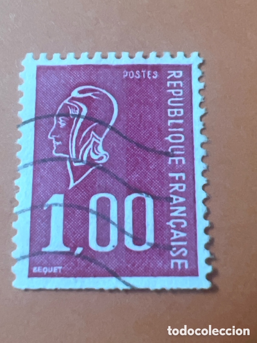 Sellos: S94. Sello de Francia 1,00 F . Marianne De Bequet