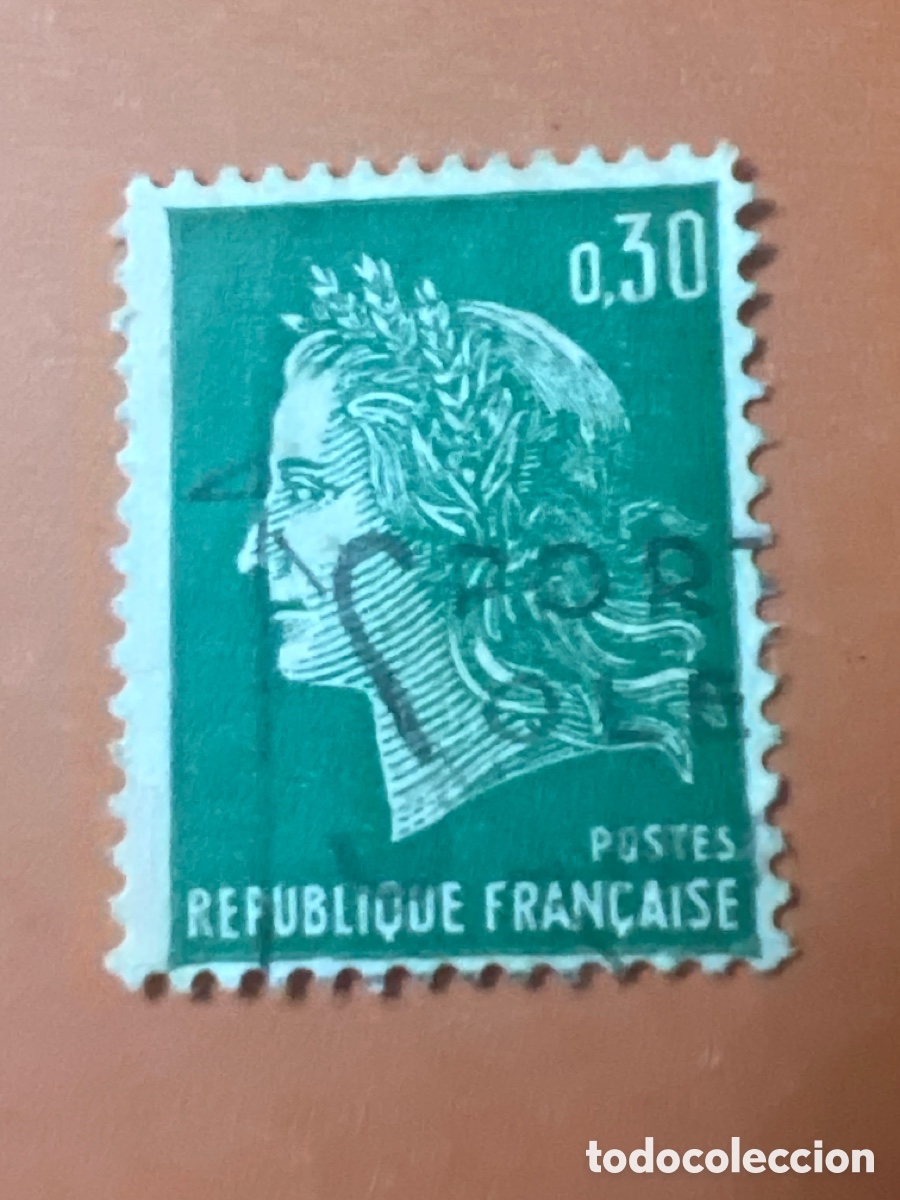 Sellos: S102. Sello de Francia (1969): Marianne de Cheffe